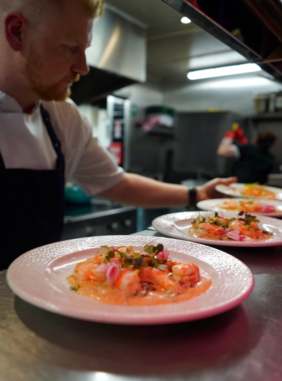 Salmon tartare with citrus dressing and micro cress